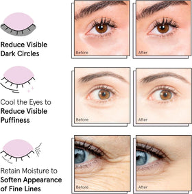 grace & stella Under Eye Mask displayed with skincare products