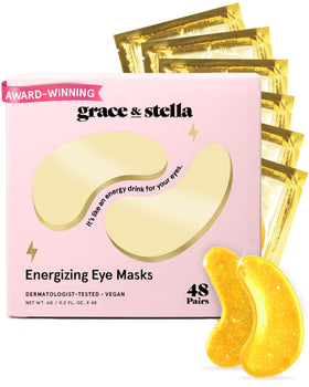 grace & stella Under Eye Mask gold packaging front view
