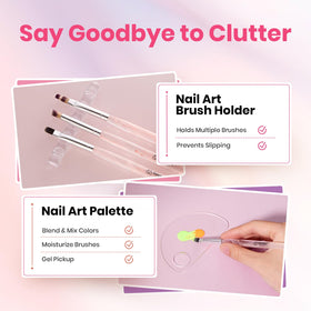 gradient nail art design using beetles Blooming Gel