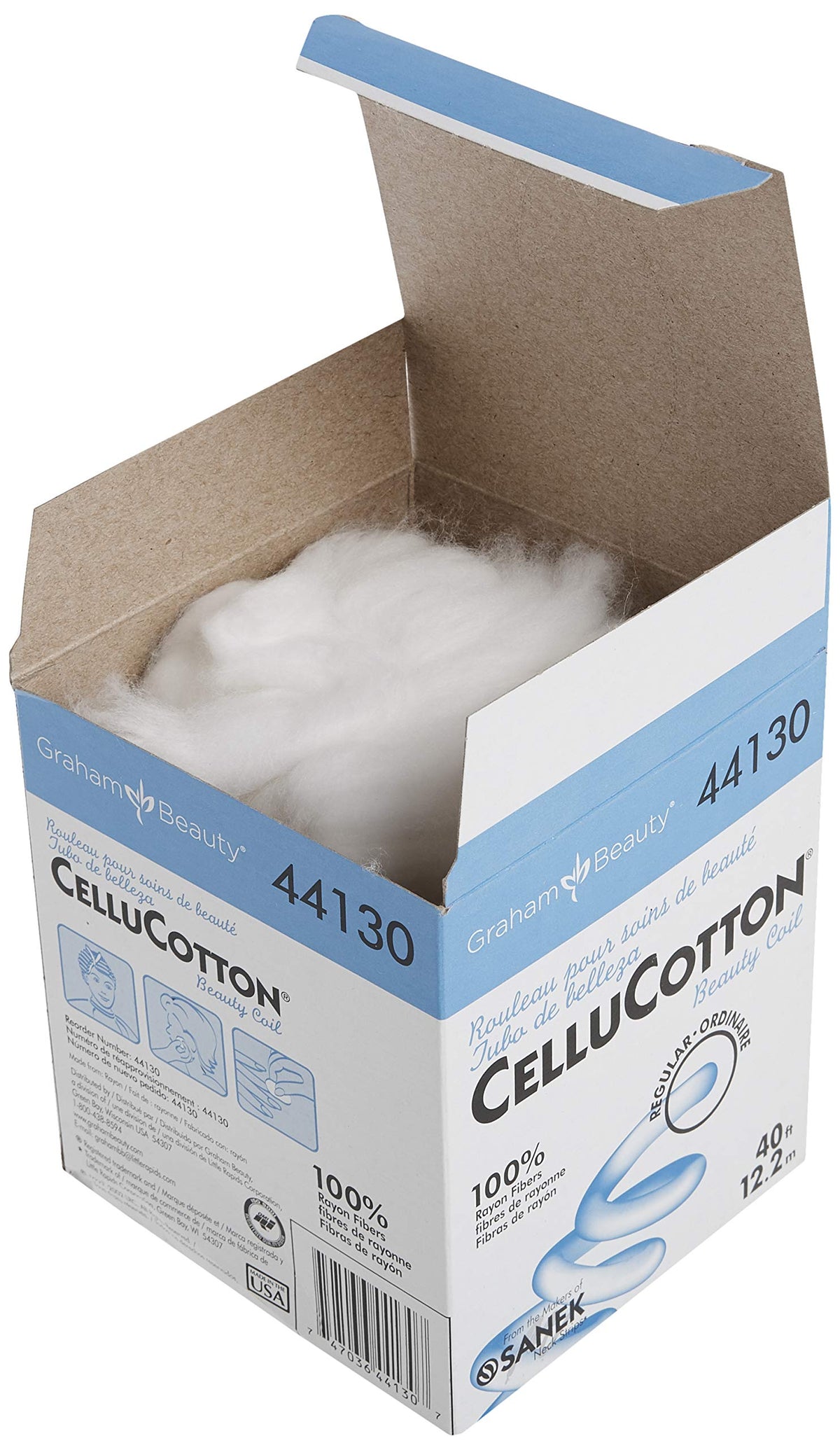 Graham Cellucotton Beauty Coil cotton pads in use for makeup application