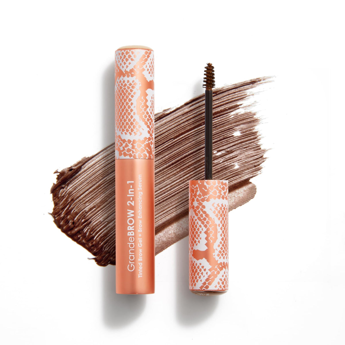 Grande Cosmetics GrandeBROW 2-in-1 Tinted Brow Gel & Serum in Auburn front view