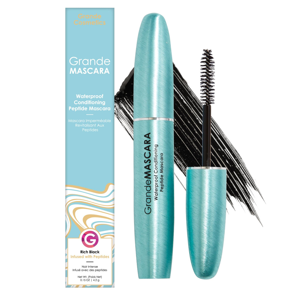 Grande Cosmetics GrandeMASCARA Waterproof Peptide Mascara front view