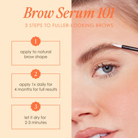 GrandeBROW Brow support Serum 1.5mL on a vanity