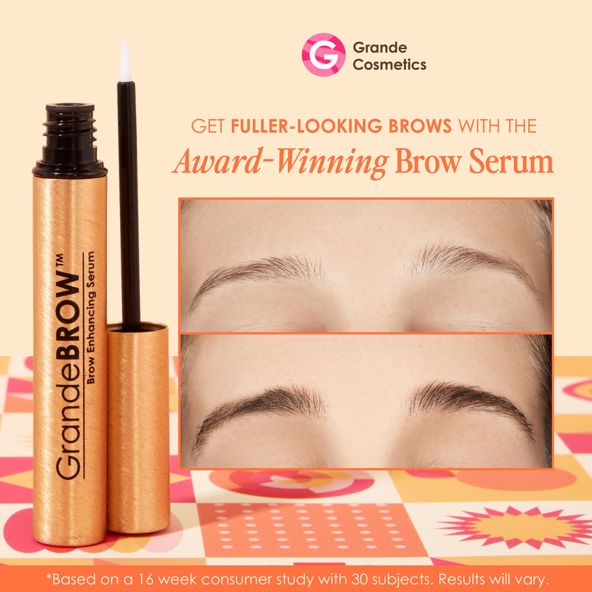 GrandeBROW Brow support Serum 1.5mL packaging