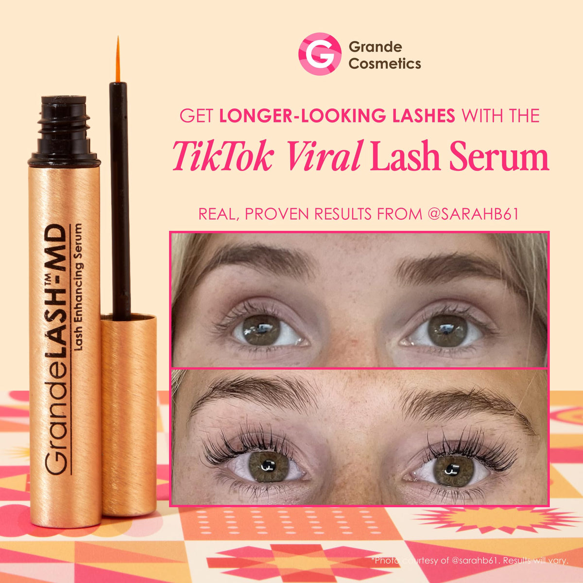 GrandeLASH-MD Lash support Serum 1mL packaging