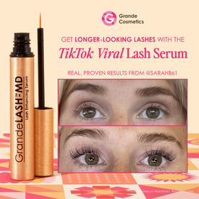 GrandeLASH-MD Lash support Serum packaging with instructions