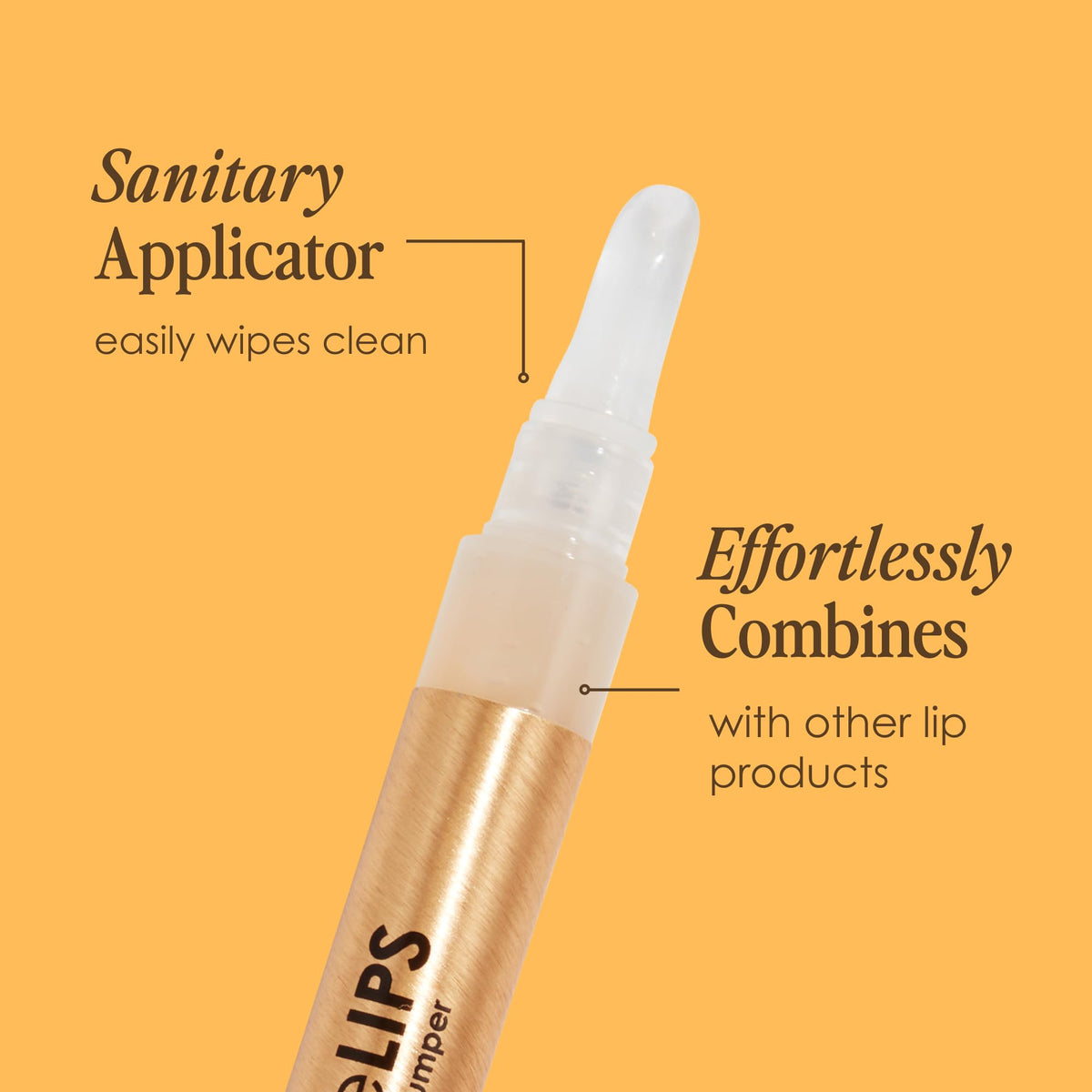 GrandeLIPS Hydrating Lip Plumper Gloss in use on model