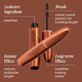 GrandeMASCARA Conditioning Peptide Mascara showing water resistance test