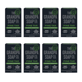 Grandpa's Pine Tar Bar Soap front view with packaging