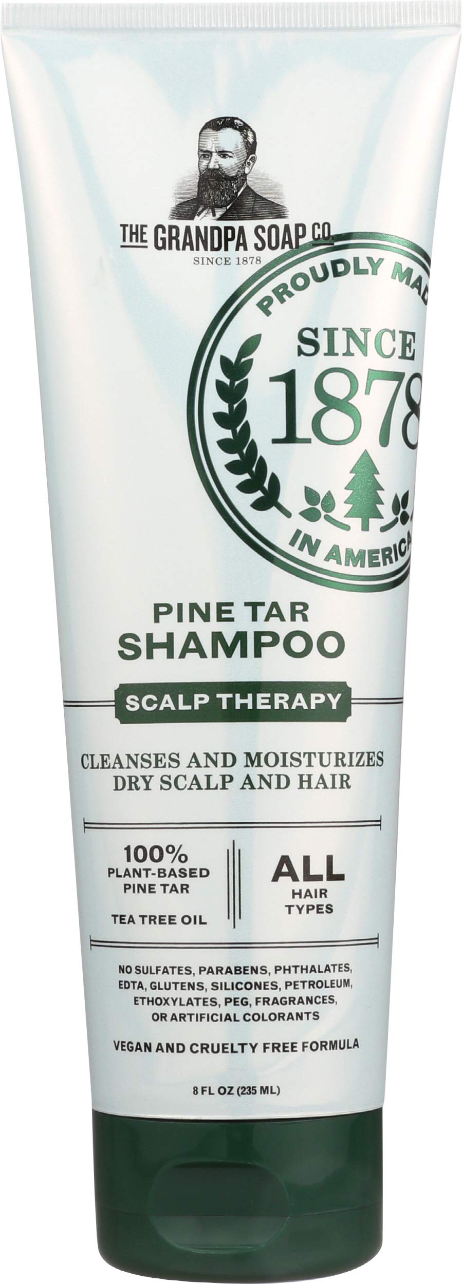 Grandpa's Pine Tar Shampoo 8 fl oz front view