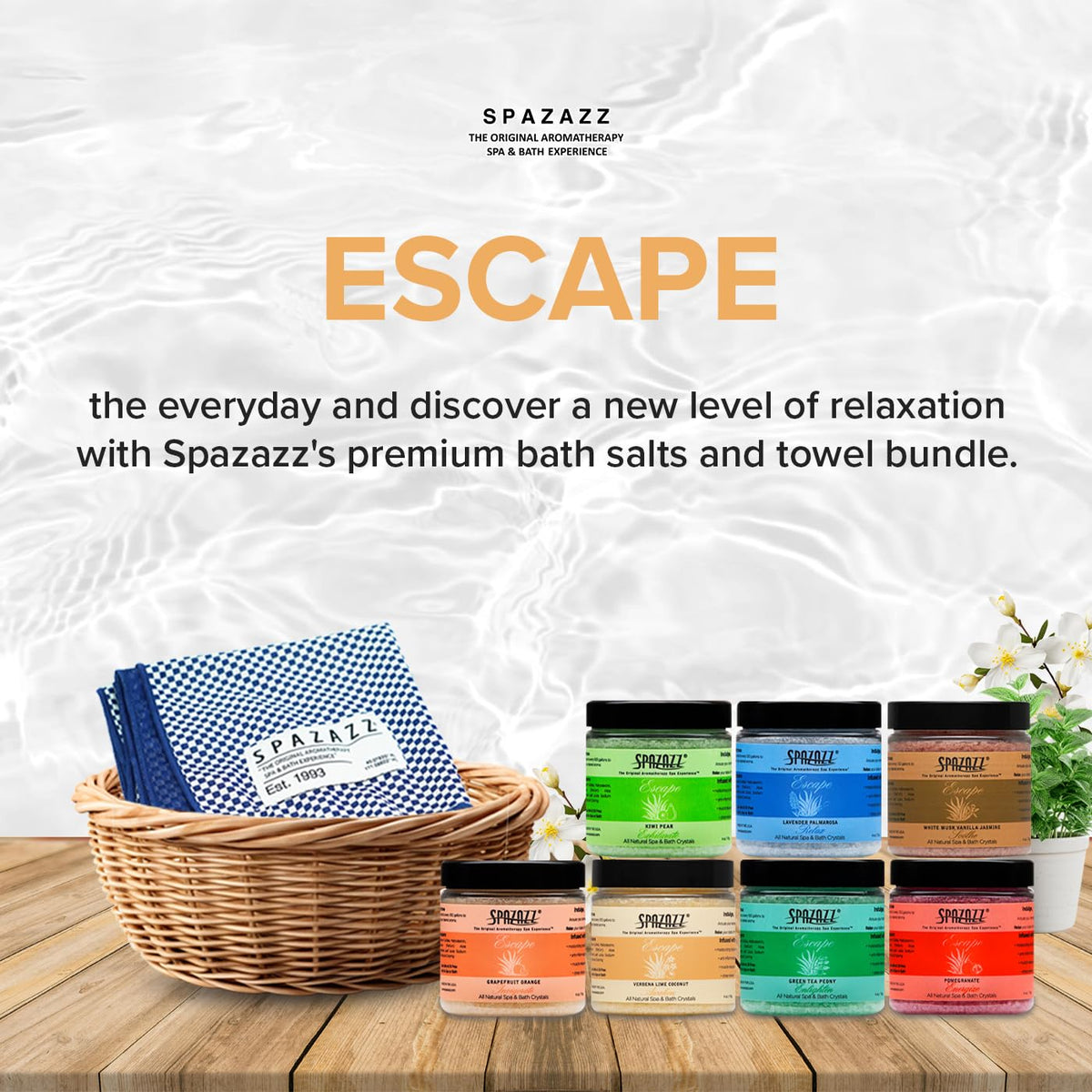 Grapefruit Orange scent bath salt from Spazazz