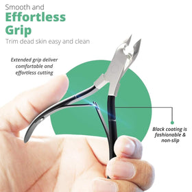 GREEN ESTETICA Cuticle Nippers ergonomic design side view