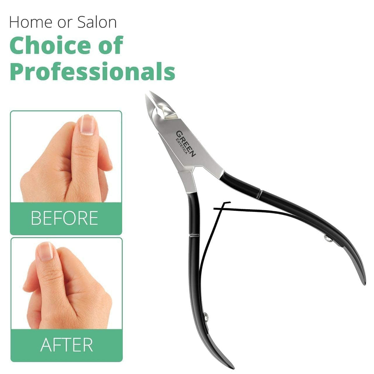 GREEN ESTETICA Cuticle Nippers set of four