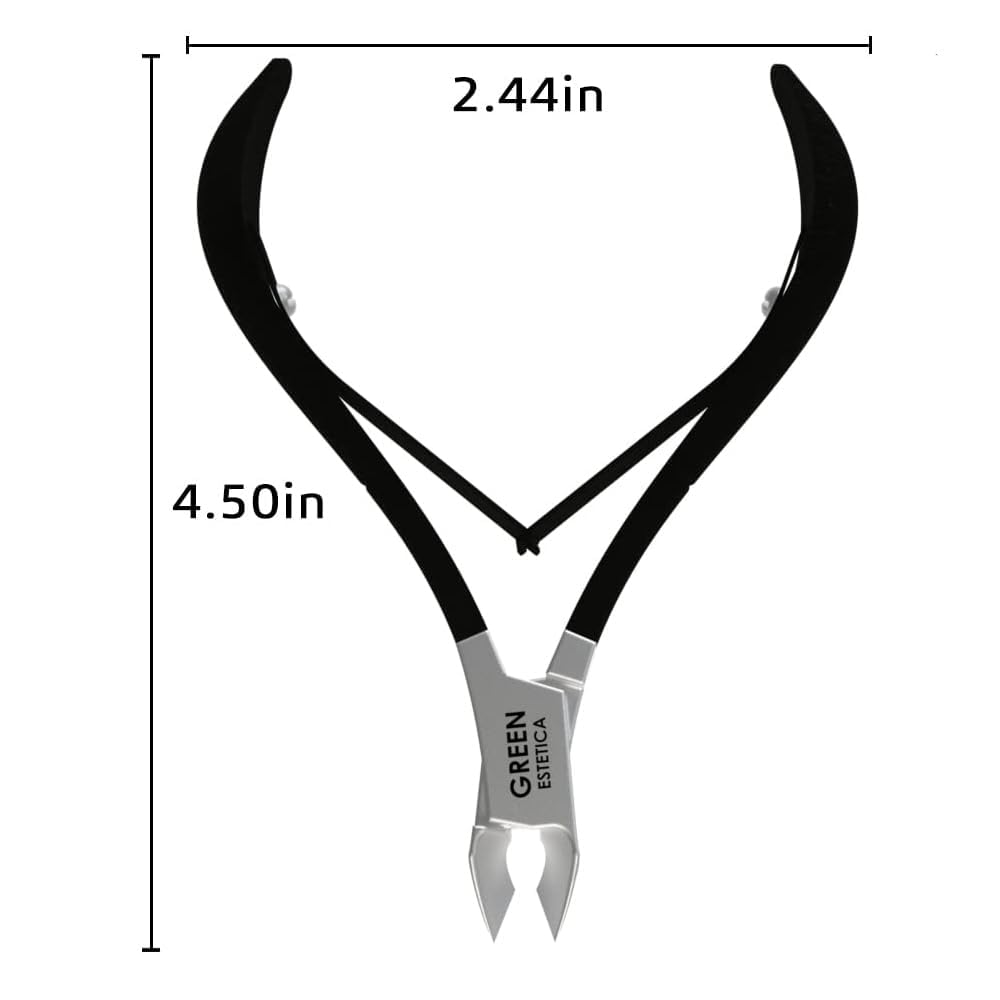 GREEN ESTETICA Cuticle Nippers sharp blades close-up