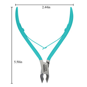 GREEN ESTETICA Cuticle Nippers side view
