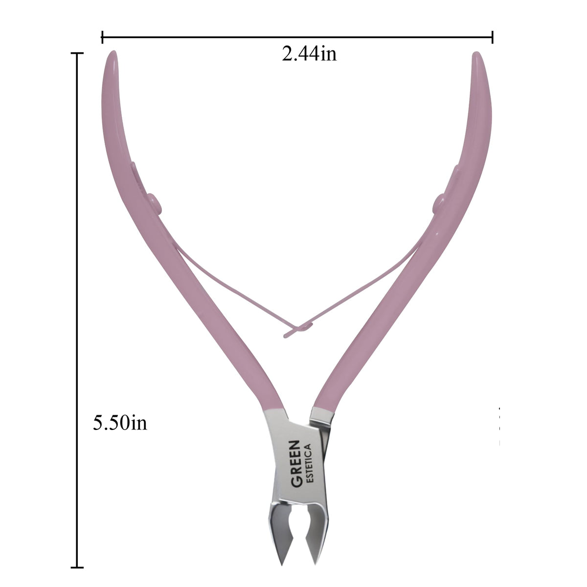 GREEN ESTETICA cuticle nippers with ergonomic grip