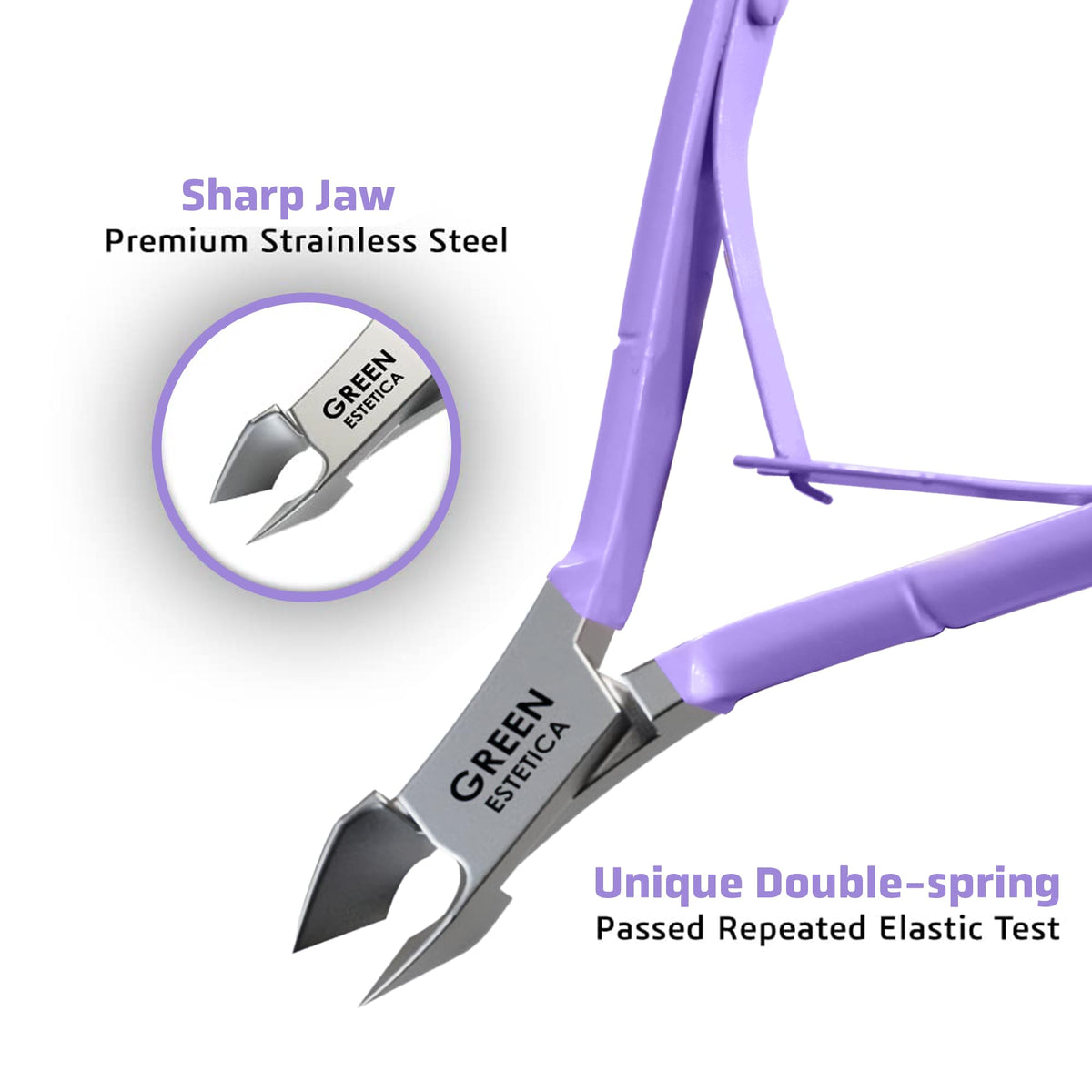 GREEN ESTETICA Cuticle Trimmer with ergonomic handle