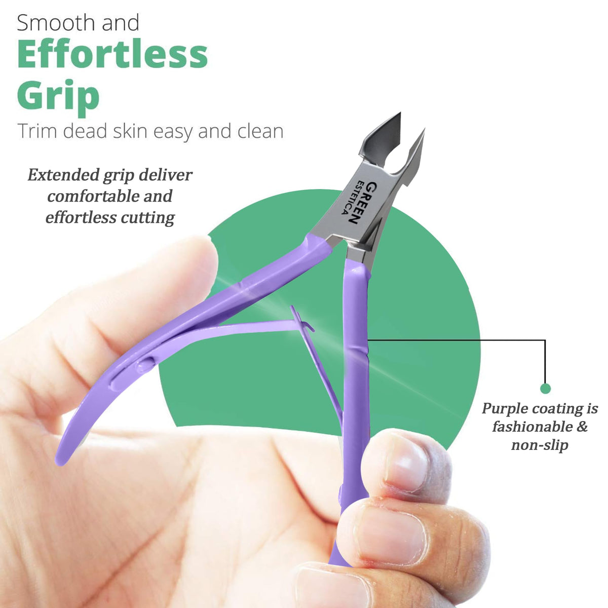 GREEN ESTETICA Professional Cuticle Trimmer in packaging
