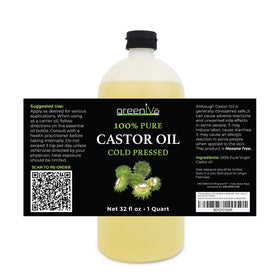 GreenIVe Castor Oil bottle with dropper