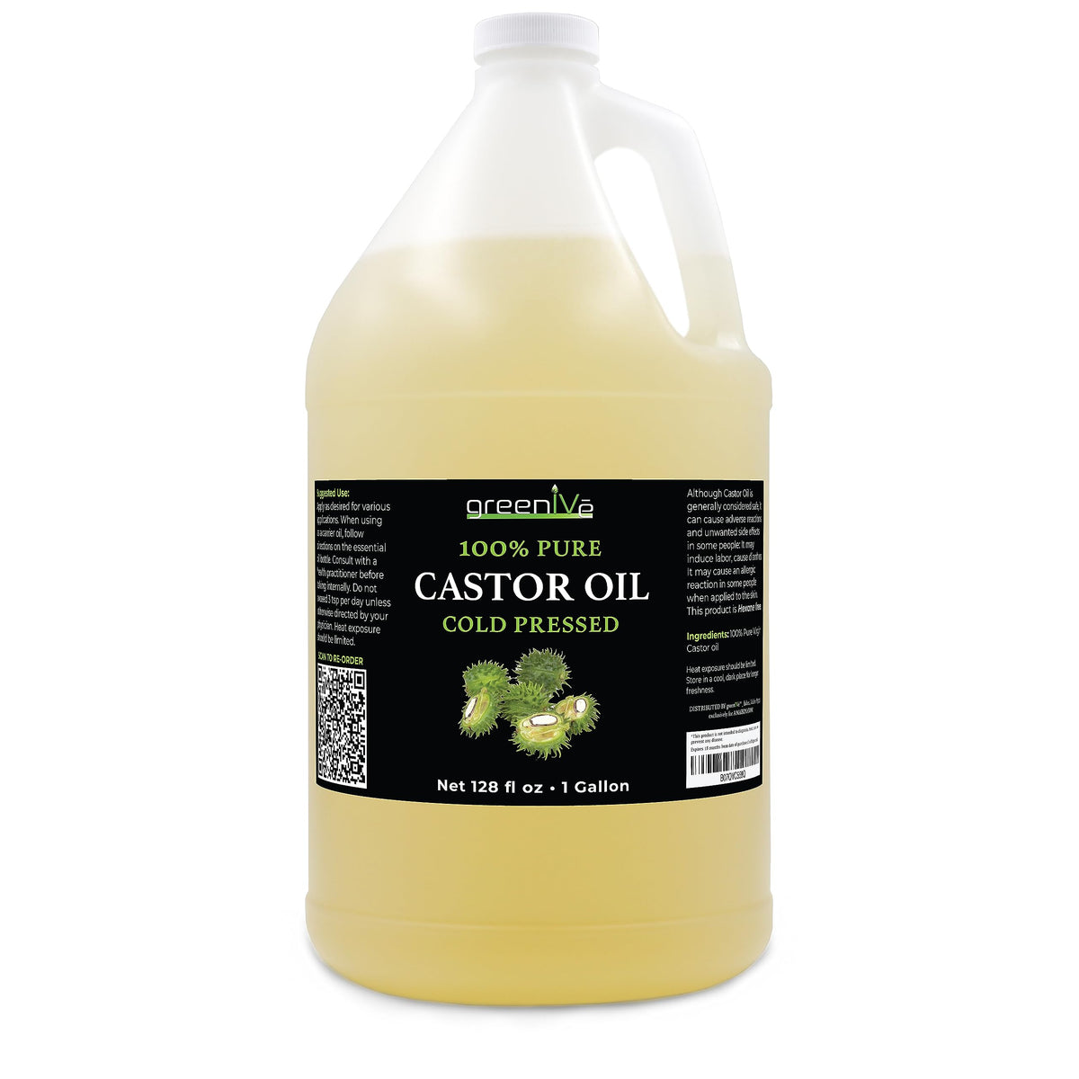 GreenIVe castor oil dropper bottle with applicator