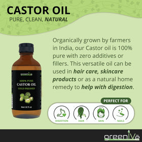 GreenIVe Castor Oil for hair and skin use
