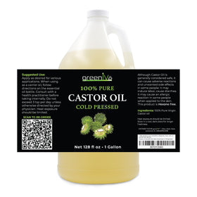 GreenIVe castor oil packaging with label