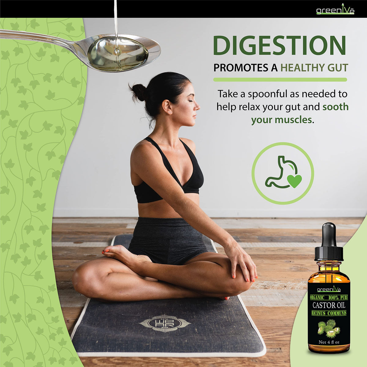 GreenIVe castor oil texture close-up