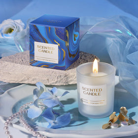 Greeting card with dried flowers in BodyRefresh Spa Gift Basket