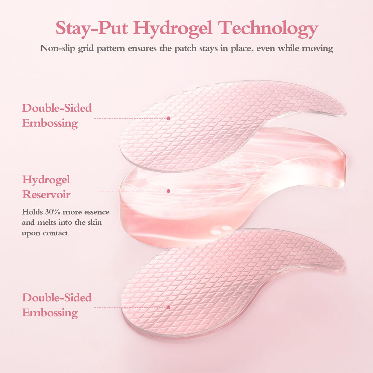 GrlGrl PDRN Eye Patches 5000ppm hydrogel material