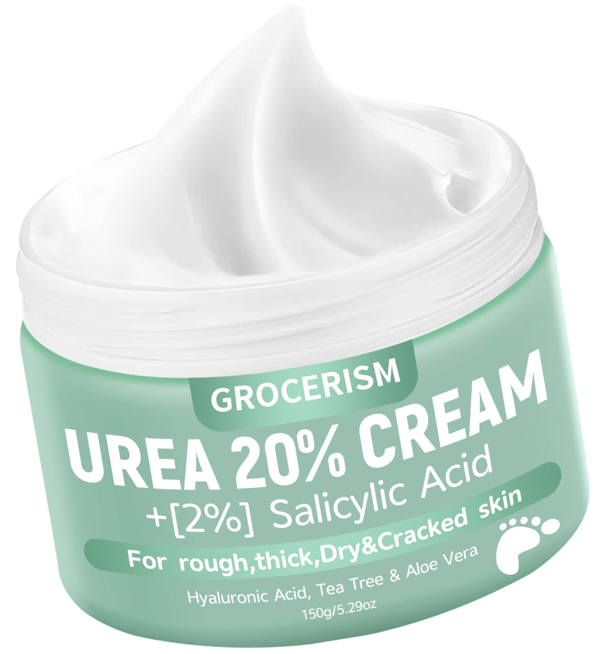 Grocerism 20% Urea Foot Cream 250g front view