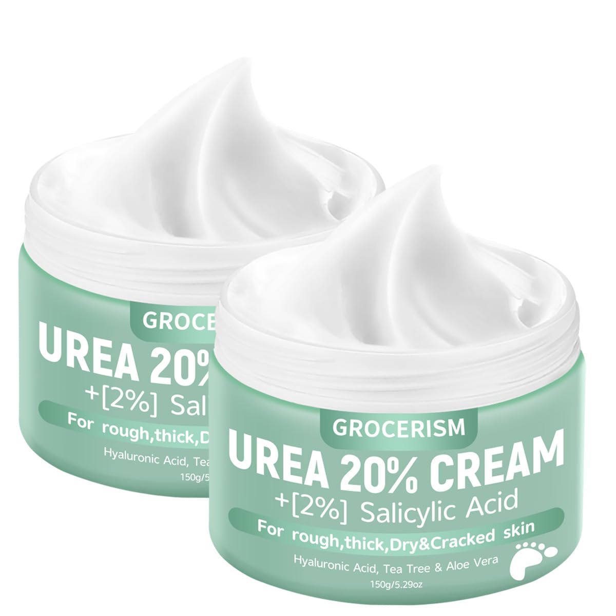 Grocerism Urea Foot Cream 20% front view packaging