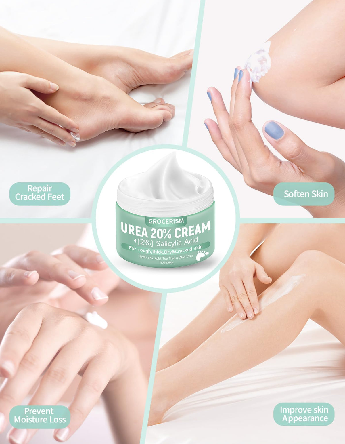 Grocerism Urea Foot Cream 20% side view