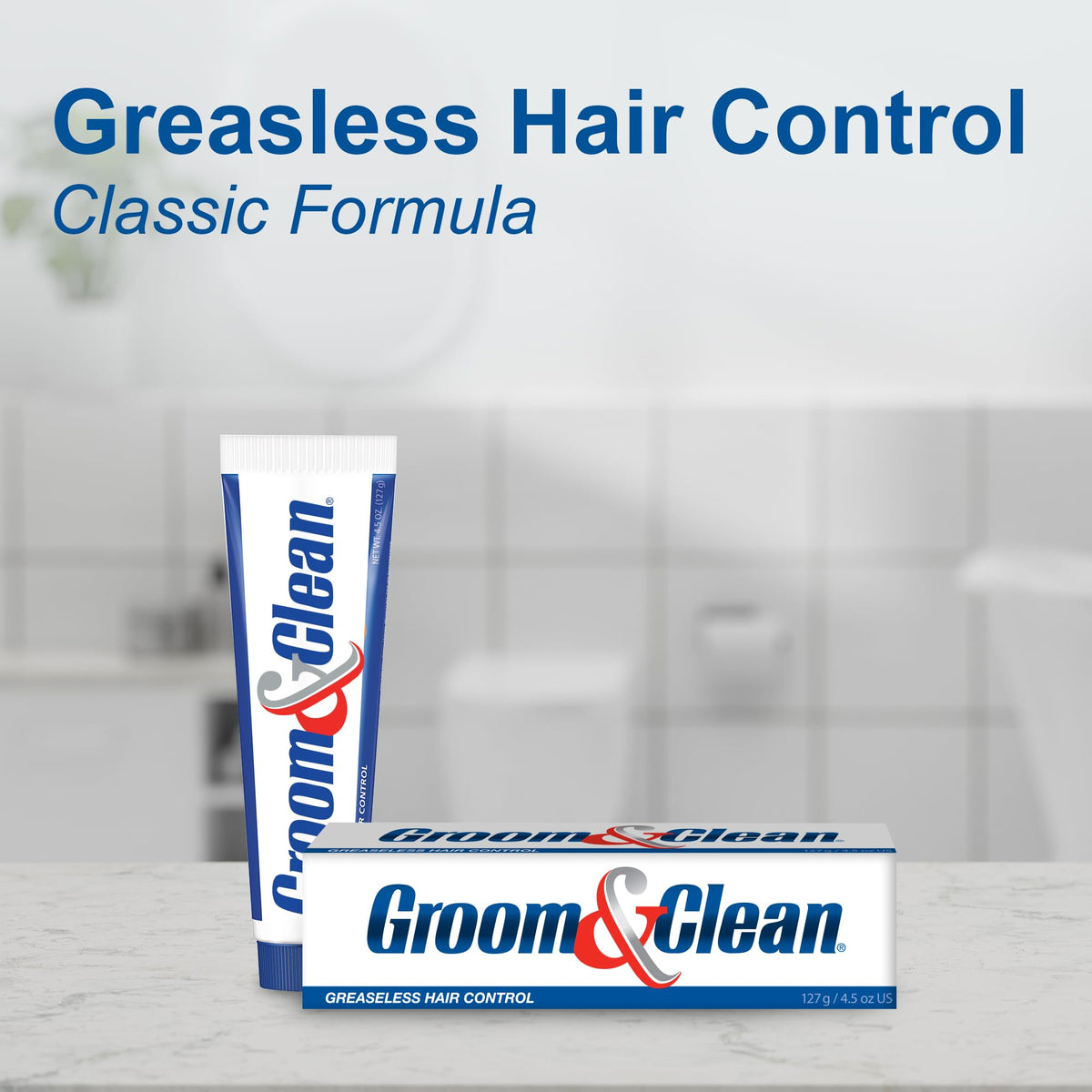 Groom & Clean Hair Styling Gel for Men with fresh fragrance