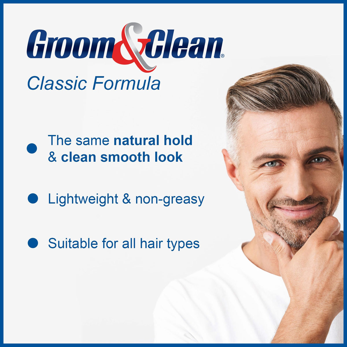 Groom & Clean Hair Styling Gel packaging side view