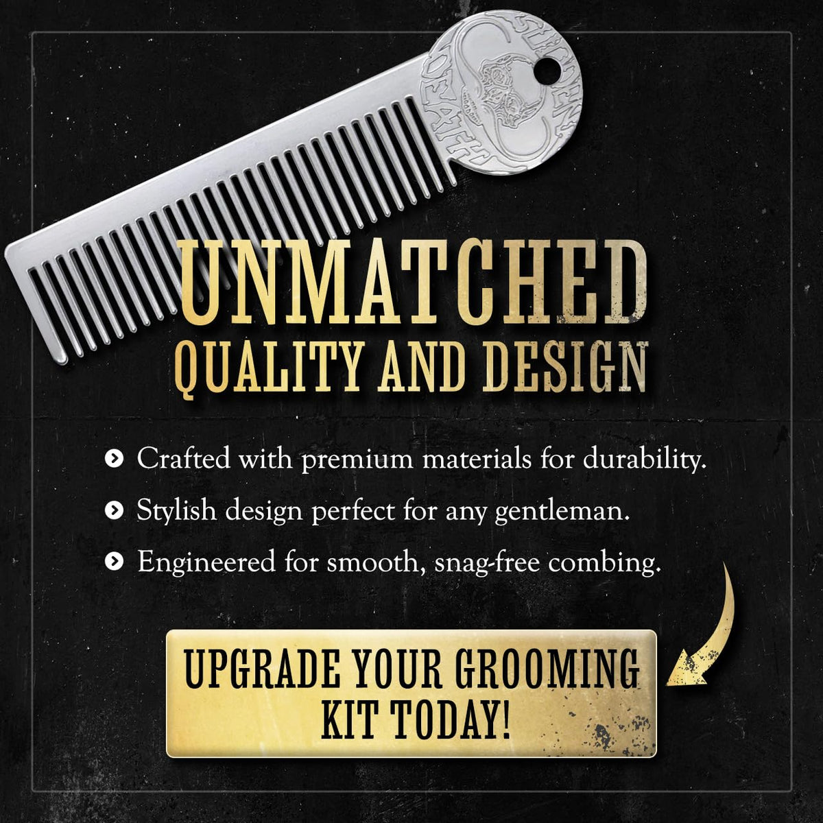 Grooming tools on a wooden surface