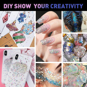 Group of friends using AROIC glitter sticks at a party
