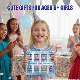 Group of kids enjoying a spa day with press-on nails