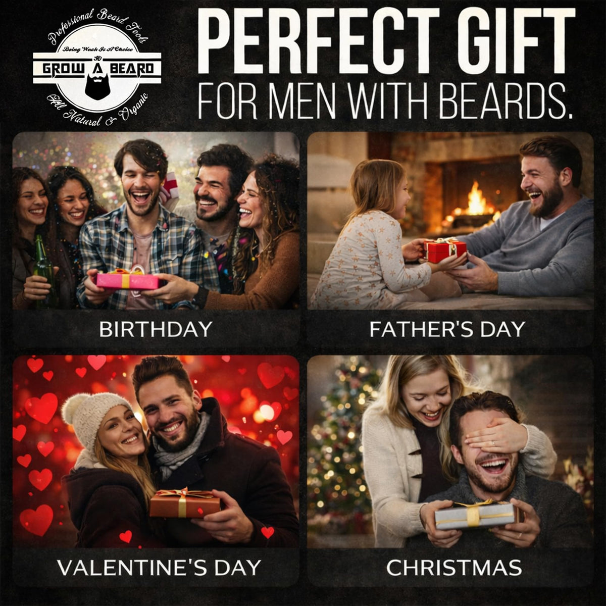 GROW ALPHA BEARD beard brush in a pocket