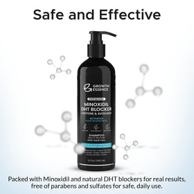 Growth Essence Minoxidil & Biotin Shampoo with natural ingredients