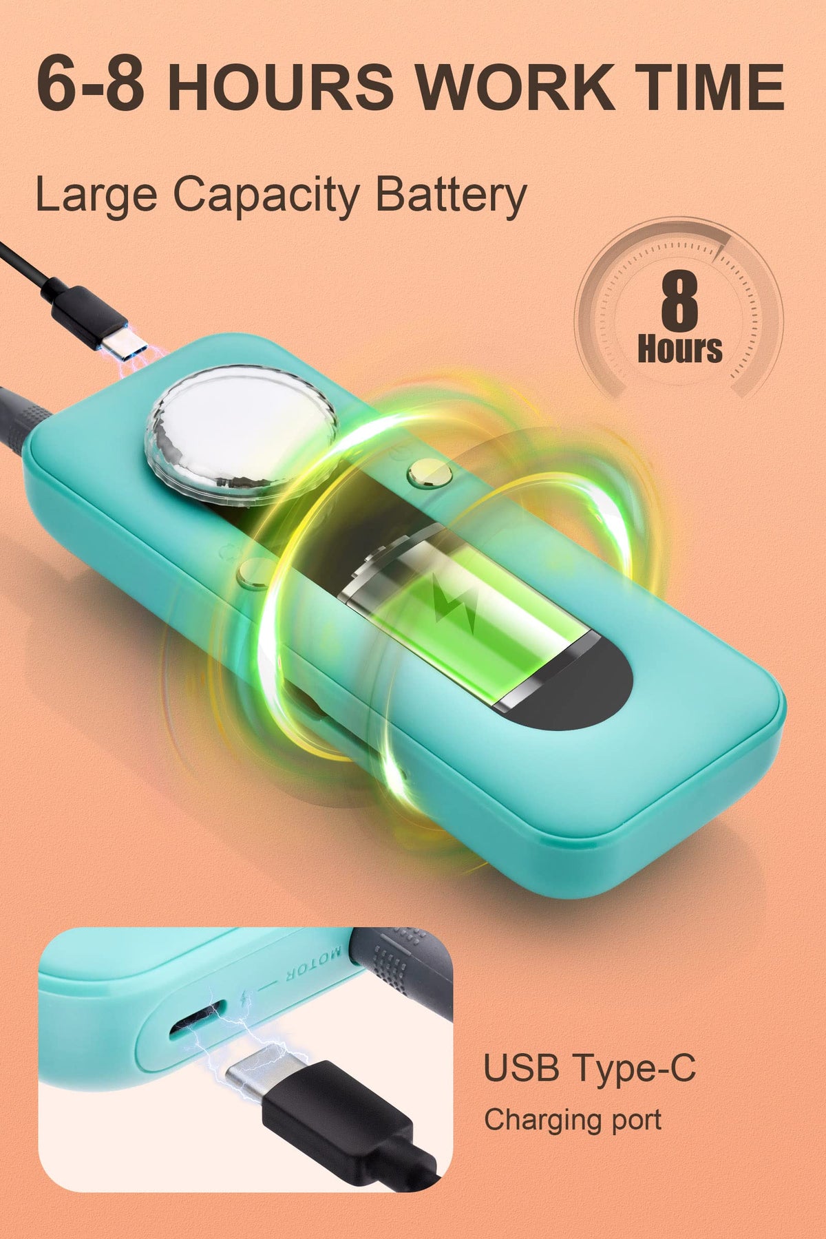 Groyal nail drill being used on acrylic nails