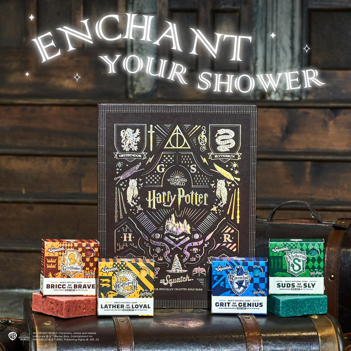 Gryffindor soap from Dr. Squatch Harry Potter Collection