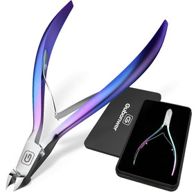 Gubonwer Cuticle Nippers front view with stainless steel finish