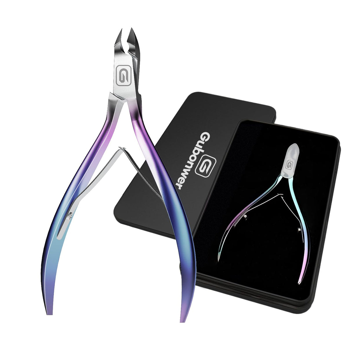 Gubonwer Cuticle Nippers on a manicure table