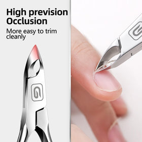 Gubonwer Cuticle Nippers side view showcasing ergonomic design