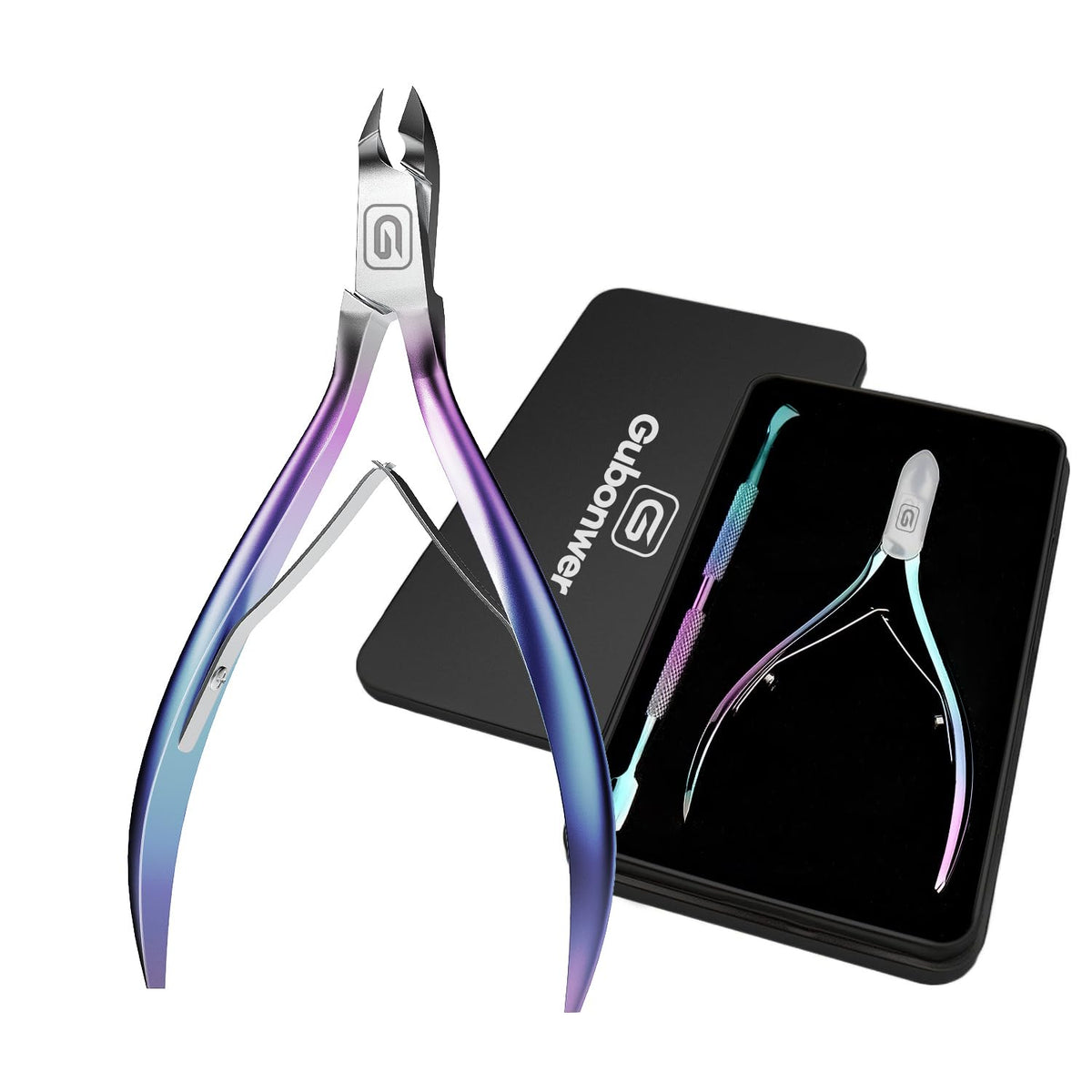 Gubonwer Cuticle Trimmer 3/4 Jaw stainless steel front view