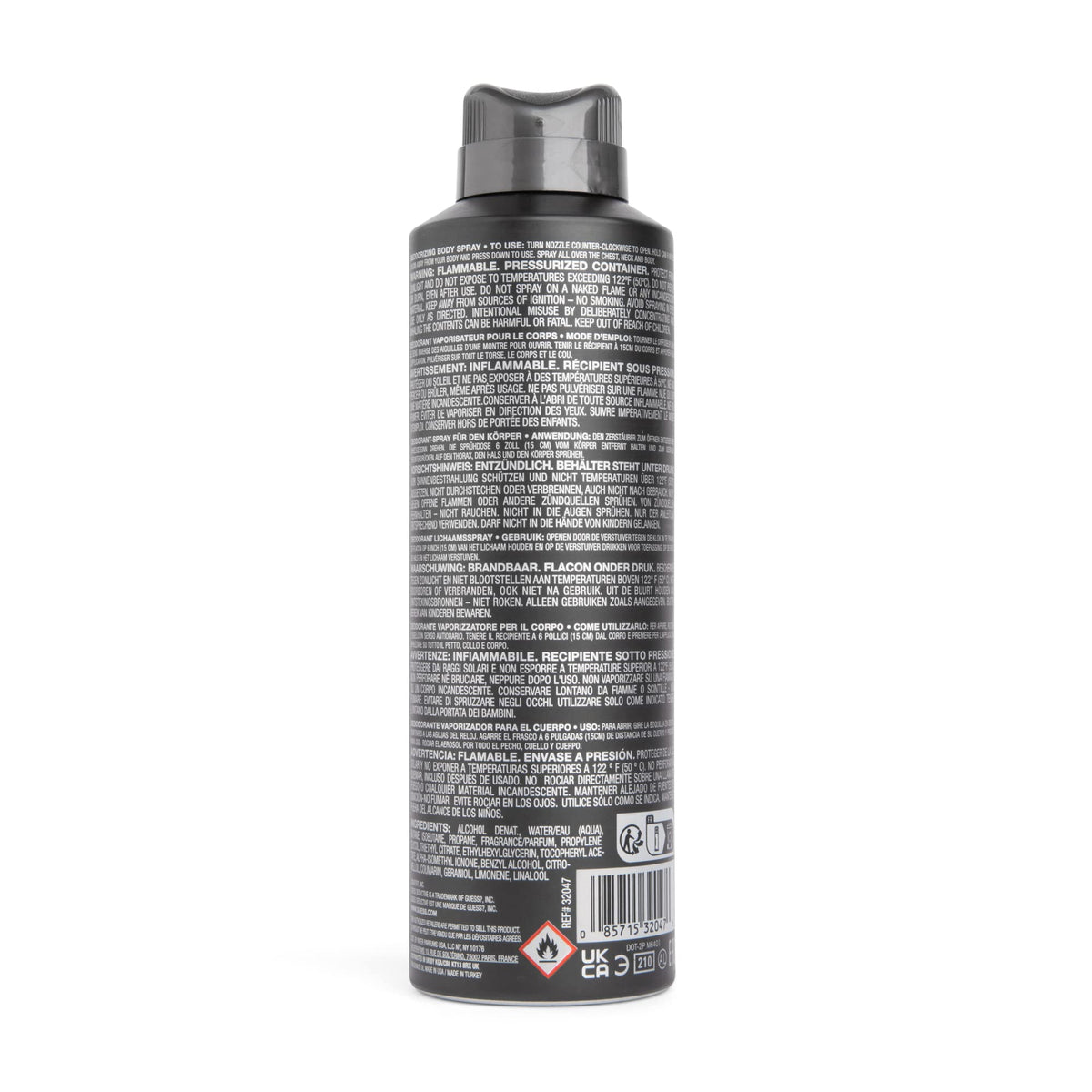 GUESS Seductive Homme Deodorizing Body Spray close-up of nozzle