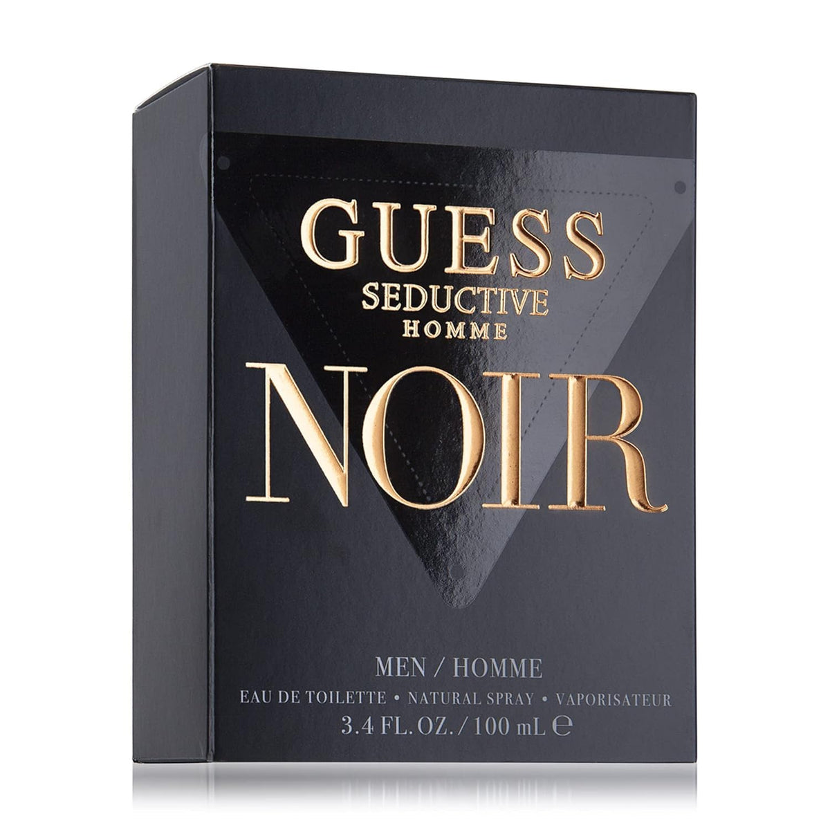 GUESS Seductive Homme Noir EDT Spray bottle side view