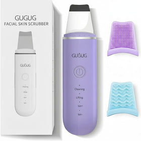 GUGUG 4-Mode Skin Scrubber Spatula in purple front view