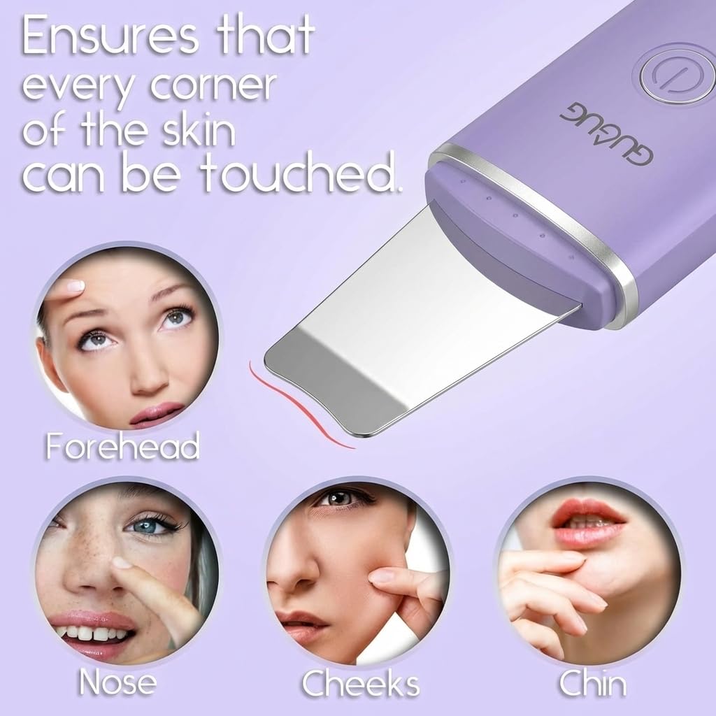 GUGUG 4-Mode Skin Scrubber Spatula with USB charging cable