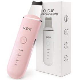 GUGUG Skin Scrubber Face Spatula front view in pink